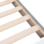 Sengeramme Hvit 75X190 Cm Konstruert Tre