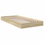 Sengeramme Uten Madrass Sonoma Eik 75X190 Cm Konstruert Tre