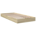 Sengeramme Uten Madrass Sonoma Eik 75X190 Cm Konstruert Tre