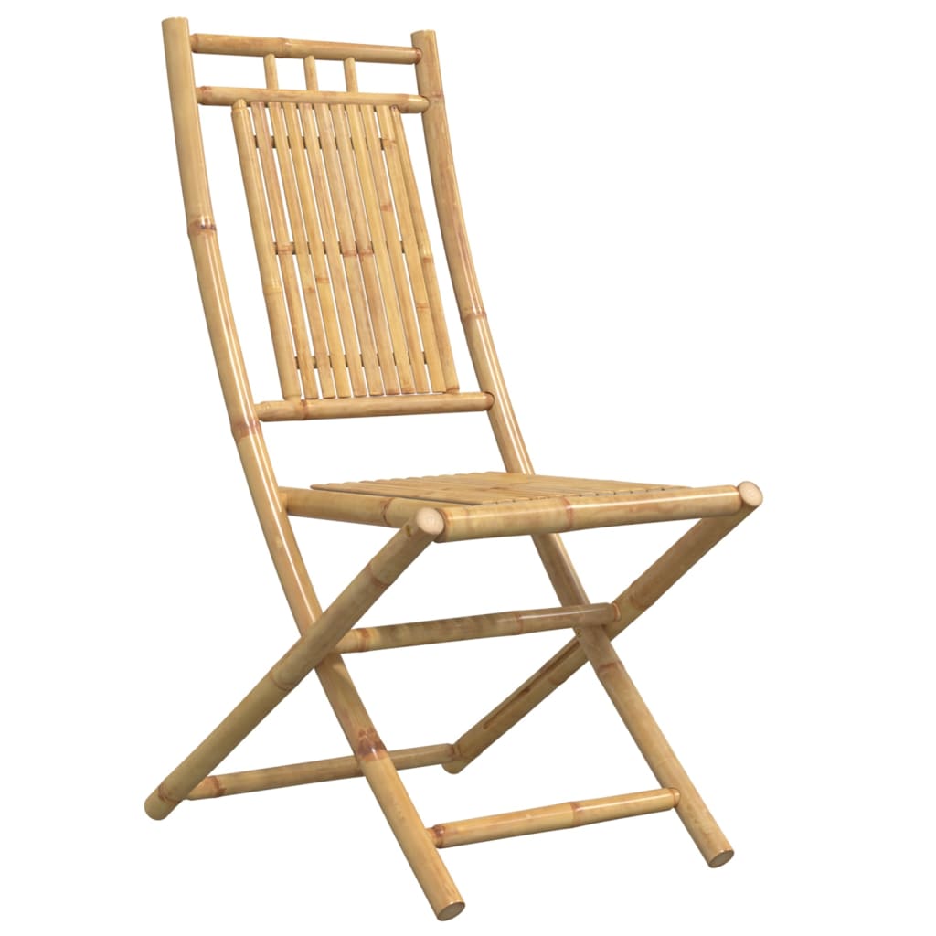 Sammenleggbare Hagestoler 6 Stk 46X66X99 Cm Bambus