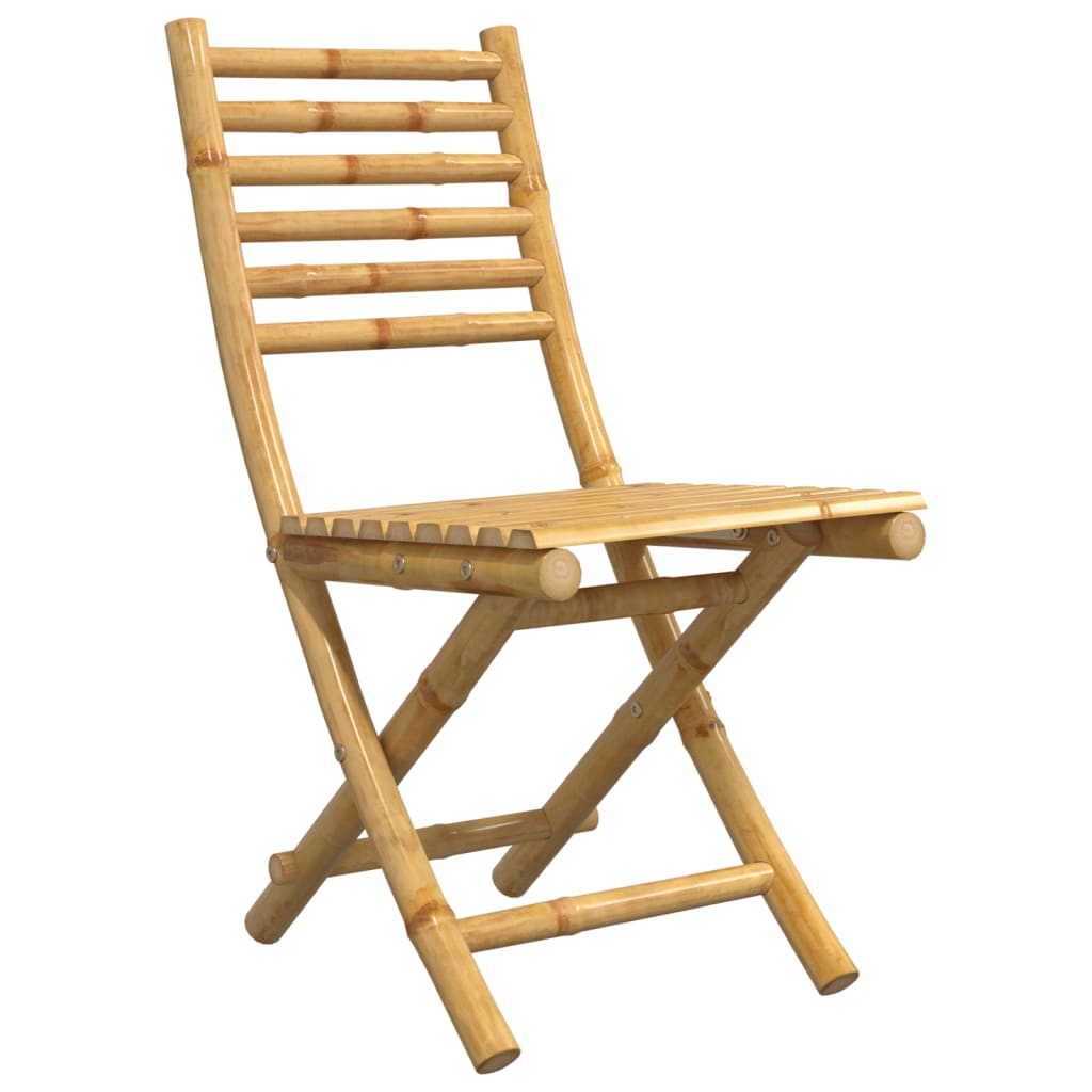 Sammenleggbare Hagestoler 4 Stk 43X54X88 Cm Bambus