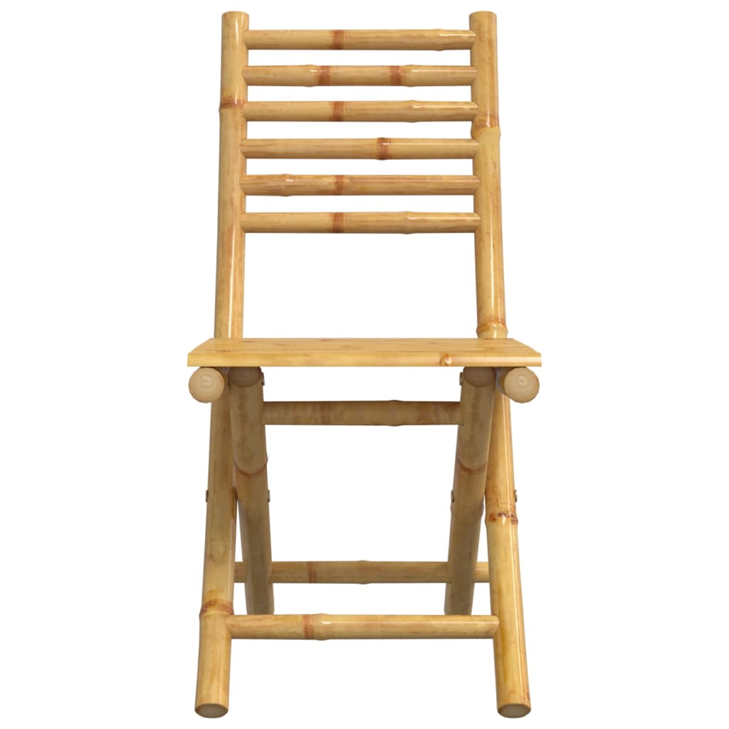 Sammenleggbare Hagestoler 4 Stk 43X54X88 Cm Bambus
