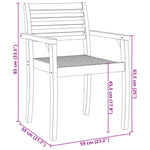 Hagestoler 8 Stk 59X55X85 Cm Heltre Akasie
