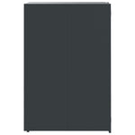 Søppeldunkskur For 3 Dunker Antrasitt 207X79X117 Cm Stål