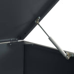 Søppeldunkskur For 4 Dunker Antrasitt 276X79X117 Cm Stål