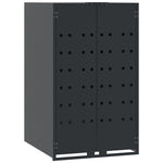 Søppeldunkskur For 6 Dunker Antrasitt 414X79X117 Cm Stål