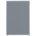 Søppeldunkskur For 2 Dunker Grå 138X79X117 Cm Stål