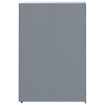 Søppeldunkskur For 3 Dunker Grå 207X79X117 Cm Stål