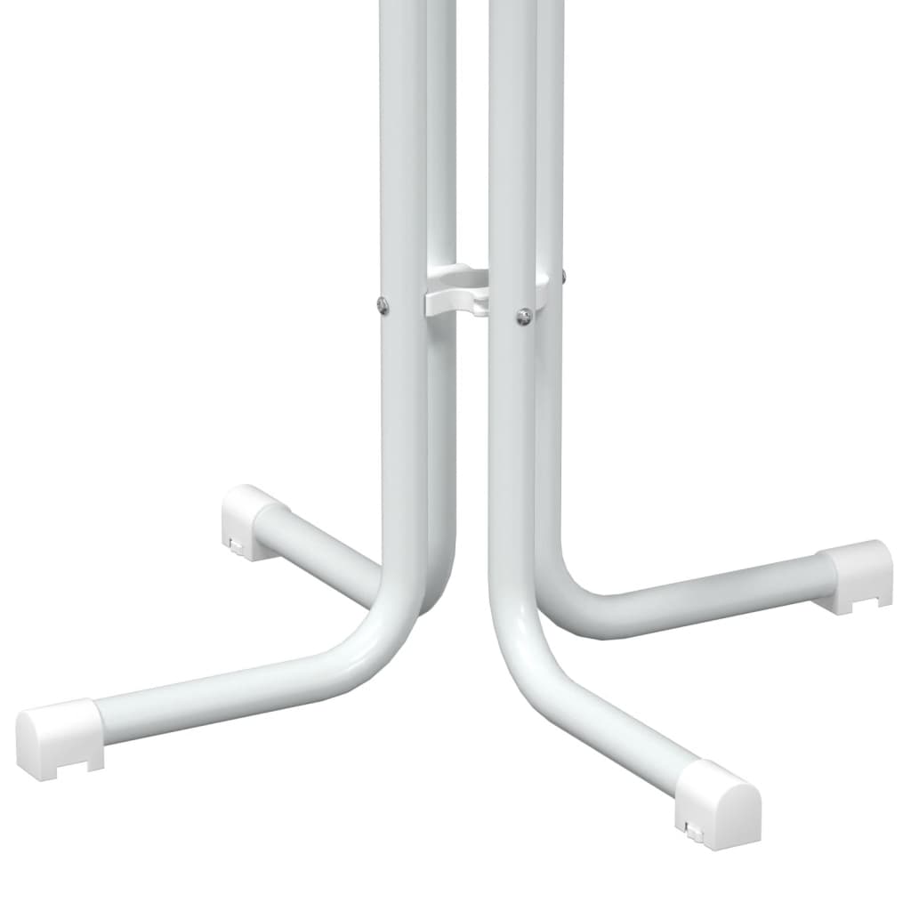 Spisebord Hvit Ø60X110 Cm Konstruert Tre Og Stål
