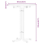 Spisebord Hvit Ø60X110 Cm Konstruert Tre Og Stål