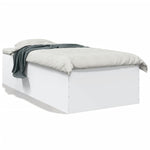 Sengeramme Hvit 100X200 Cm Konstruert Tre