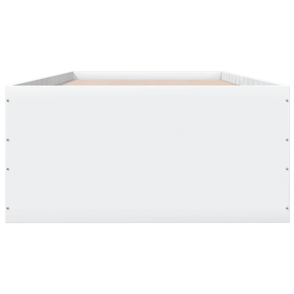 Sengeramme Hvit 100X200 Cm Konstruert Tre