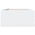 Sengeramme Hvit 100X200 Cm Konstruert Tre