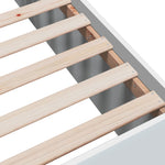 Sengeramme Hvit 100X200 Cm Konstruert Tre