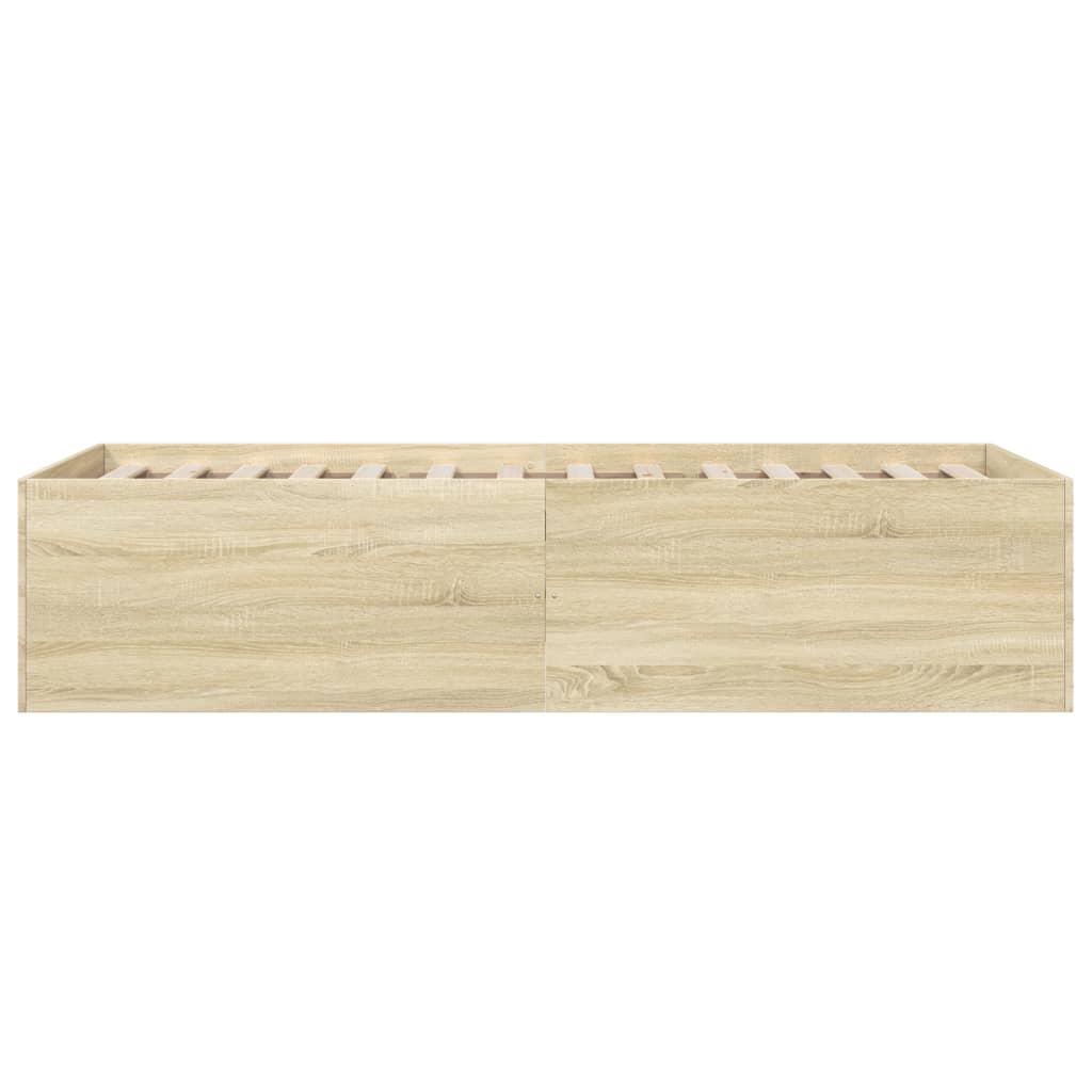 Sengeramme Sonoma Eik 90X190 Cm Konstruert Tre