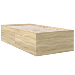 Sengeramme Sonoma Eik 90X190 Cm Konstruert Tre