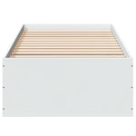 Sengeramme Hvit 90X190 Cm Konstruert Tre