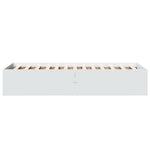 Sengeramme Hvit 90X190 Cm Konstruert Tre