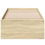 Sengeramme Sonoma Eik 90X190 Cm Konstruert Tre