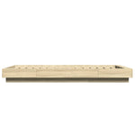 Sengeramme Med Led-Lys Sonoma Eik 75X190 Cm Konstruert Tre