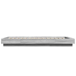 Sengeramme Med Led-Lys Grå Sonoma 75X190 Cm Konstruert Tre