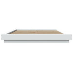 Sengeramme Hvit 160X200 Cm Konstruert Tre