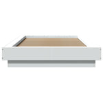 Sengeramme Hvit 100X200 Cm Konstruert Tre