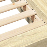 Sengeramme Sonoma Eik 90X200 Cm Konstruert Tre
