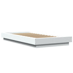 Sengeramme Hvit 90X190 Cm Konstruert Tre
