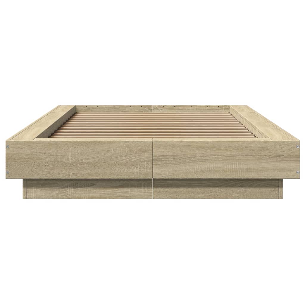 Sengeramme Sonoma Eik 90X190 Cm Konstruert Tre