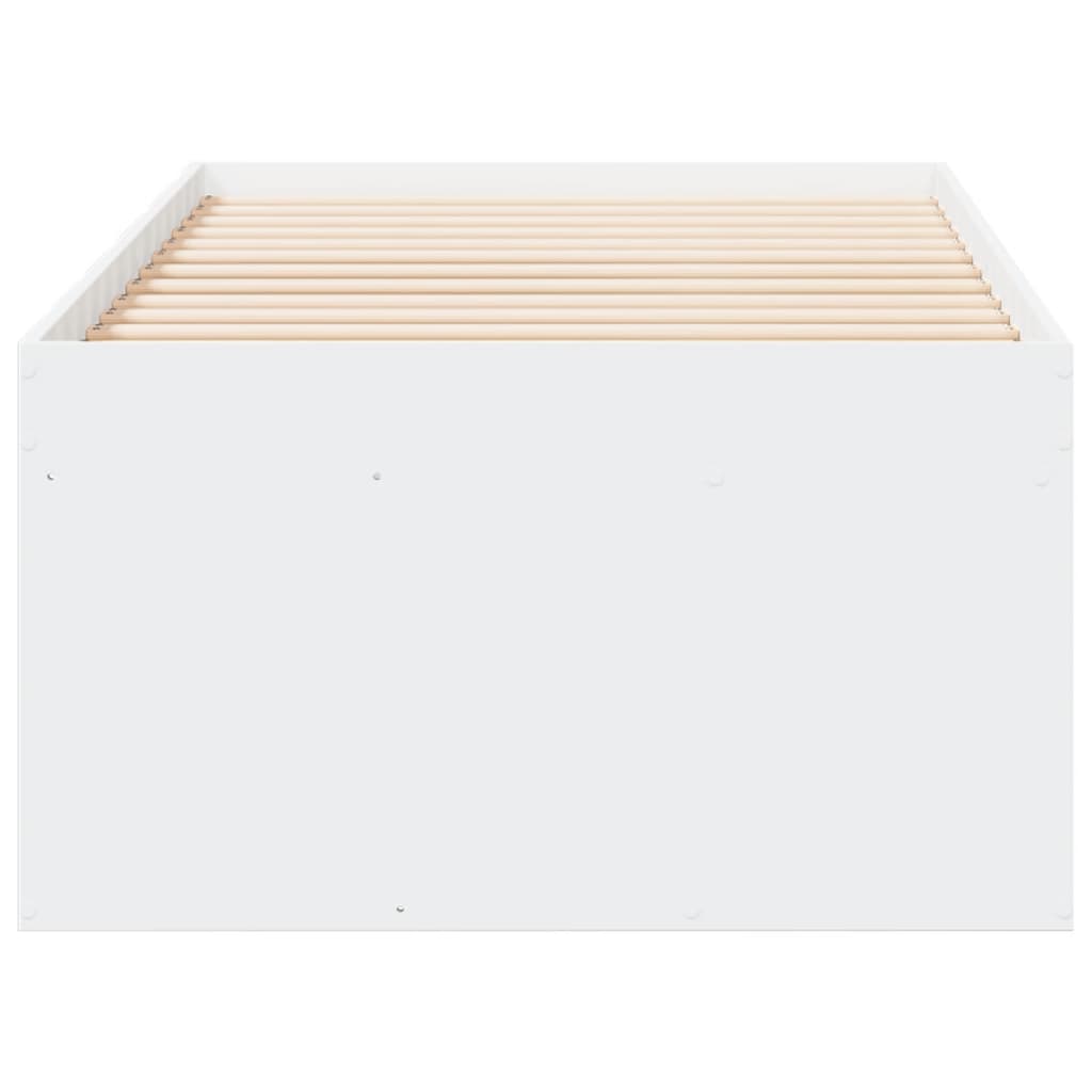 Dagseng Med Skuffer Uten Madrass Hvit 90X200 Cm