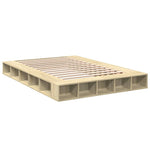 Sengeramme Sonoma Eik 140X200 Cm Konstruert Tre