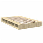 Sengeramme Sonoma Eik 120X200 Cm Konstruert Tre