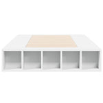 Sengeramme Hvit 75X190 Cm Konstruert Tre