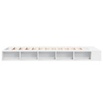 Sengeramme Hvit 75X190 Cm Konstruert Tre