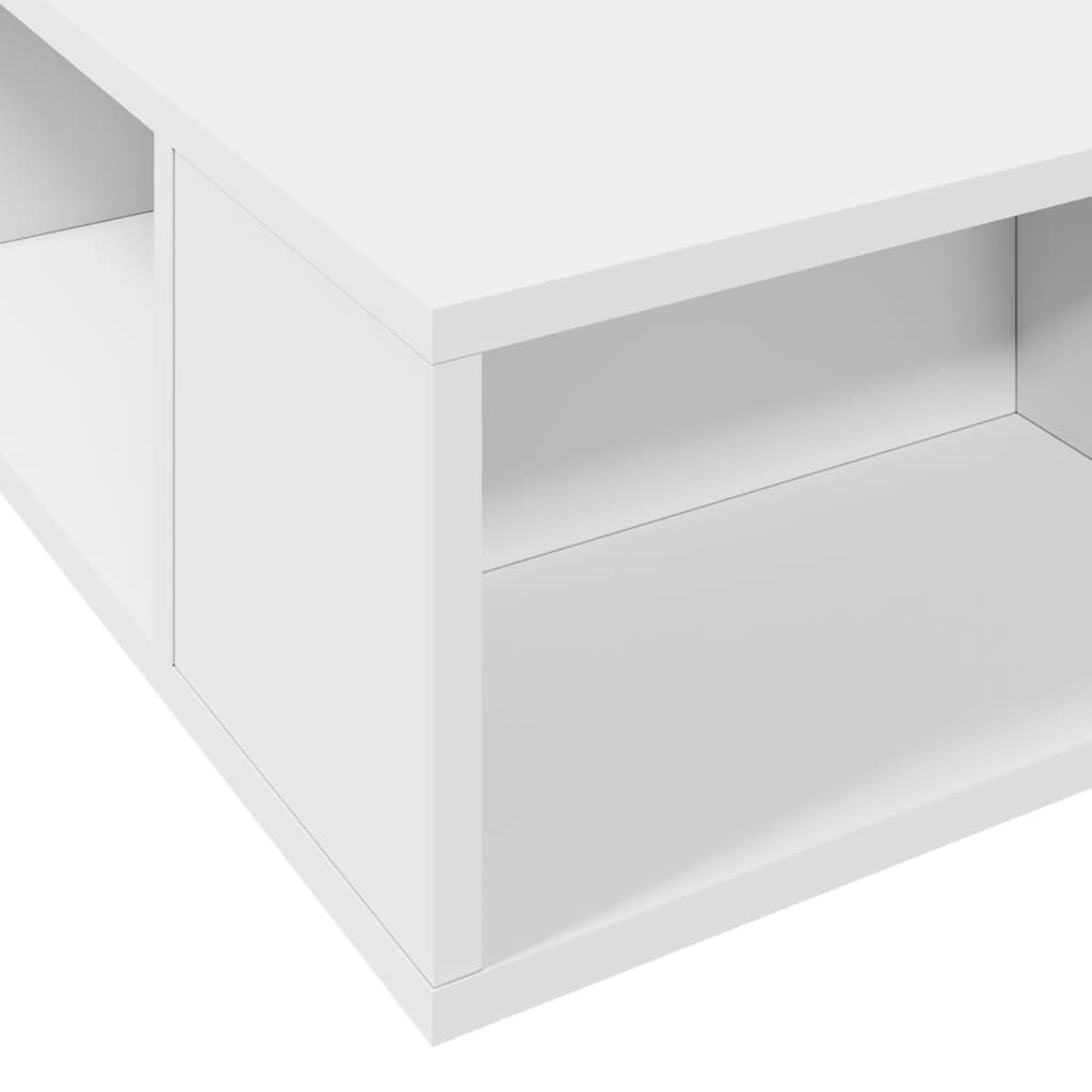 Sengeramme Hvit 75X190 Cm Konstruert Tre