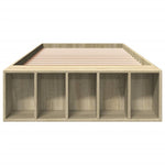 Sengeramme Sonoma Eik 90X200 Cm Konstruert Tre
