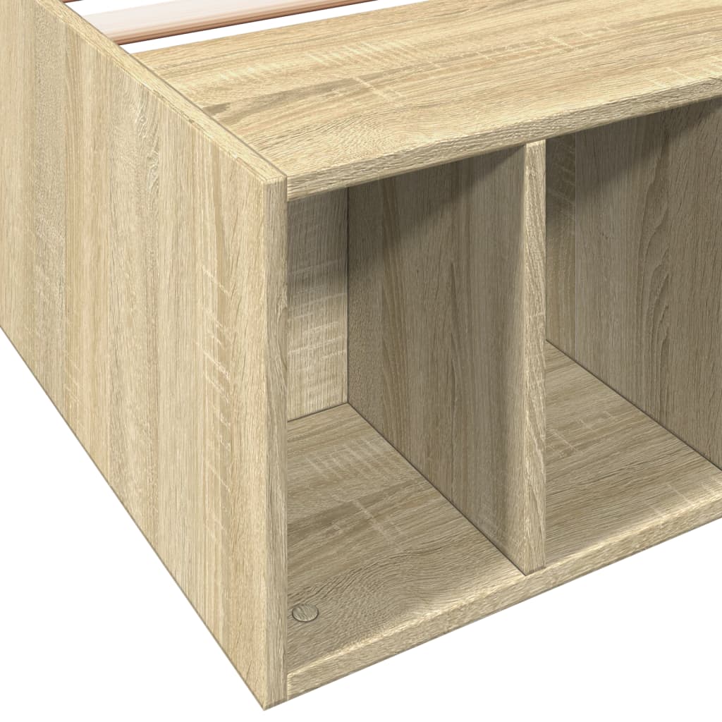 Sengeramme Sonoma Eik 90X200 Cm Konstruert Tre