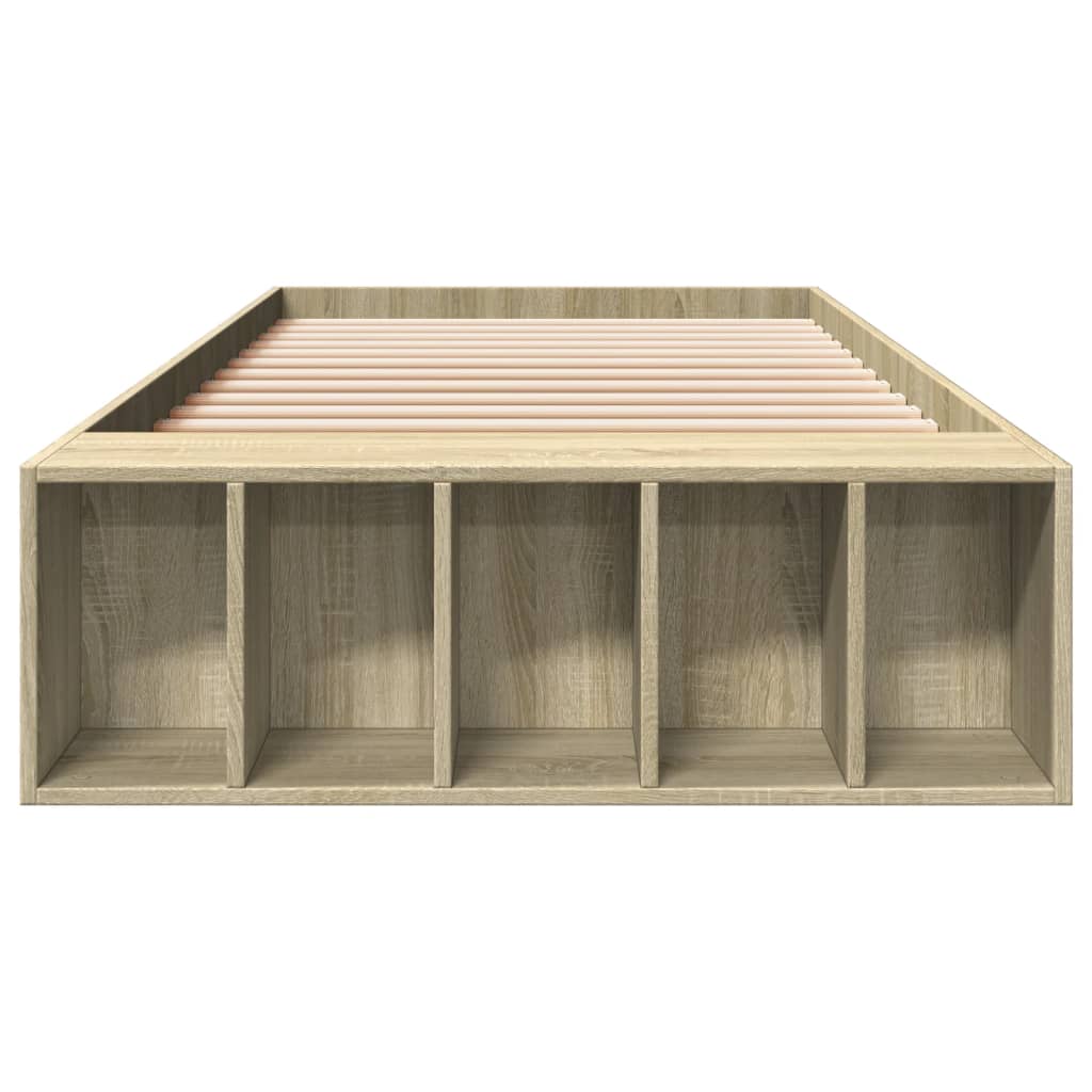 Sengeramme Sonoma Eik 90X190 Cm Konstruert Tre