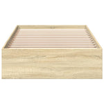 Sengeramme Med Skuffer Sonoma Eik 90X200 Cm Konstruert Tre