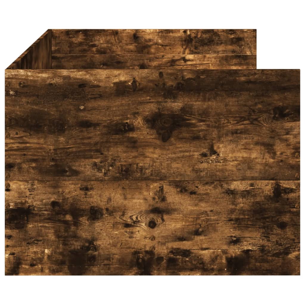 Dagseng Med Skuffer Uten Madrass Røkt Eik 100X200 Cm