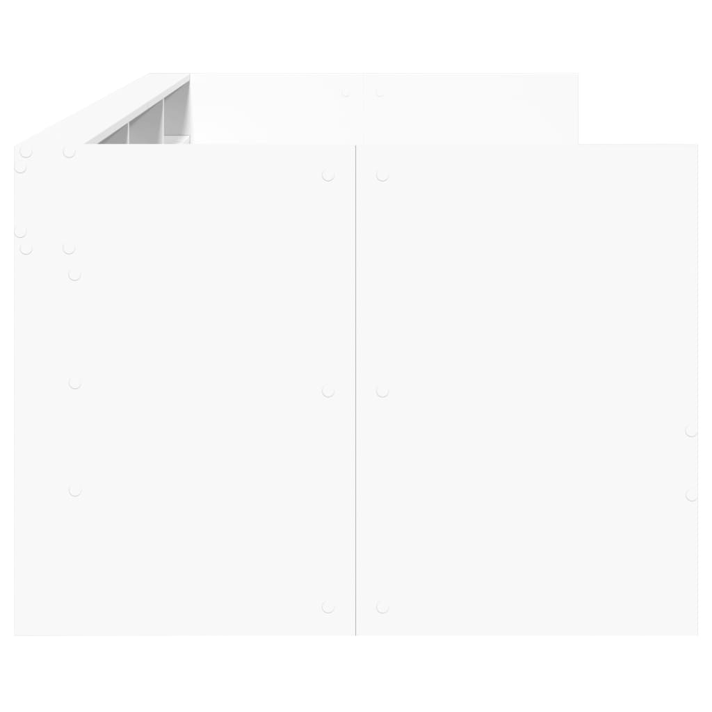 Dagseng Med Skuffer Uten Madrass Hvit 100X200 Cm