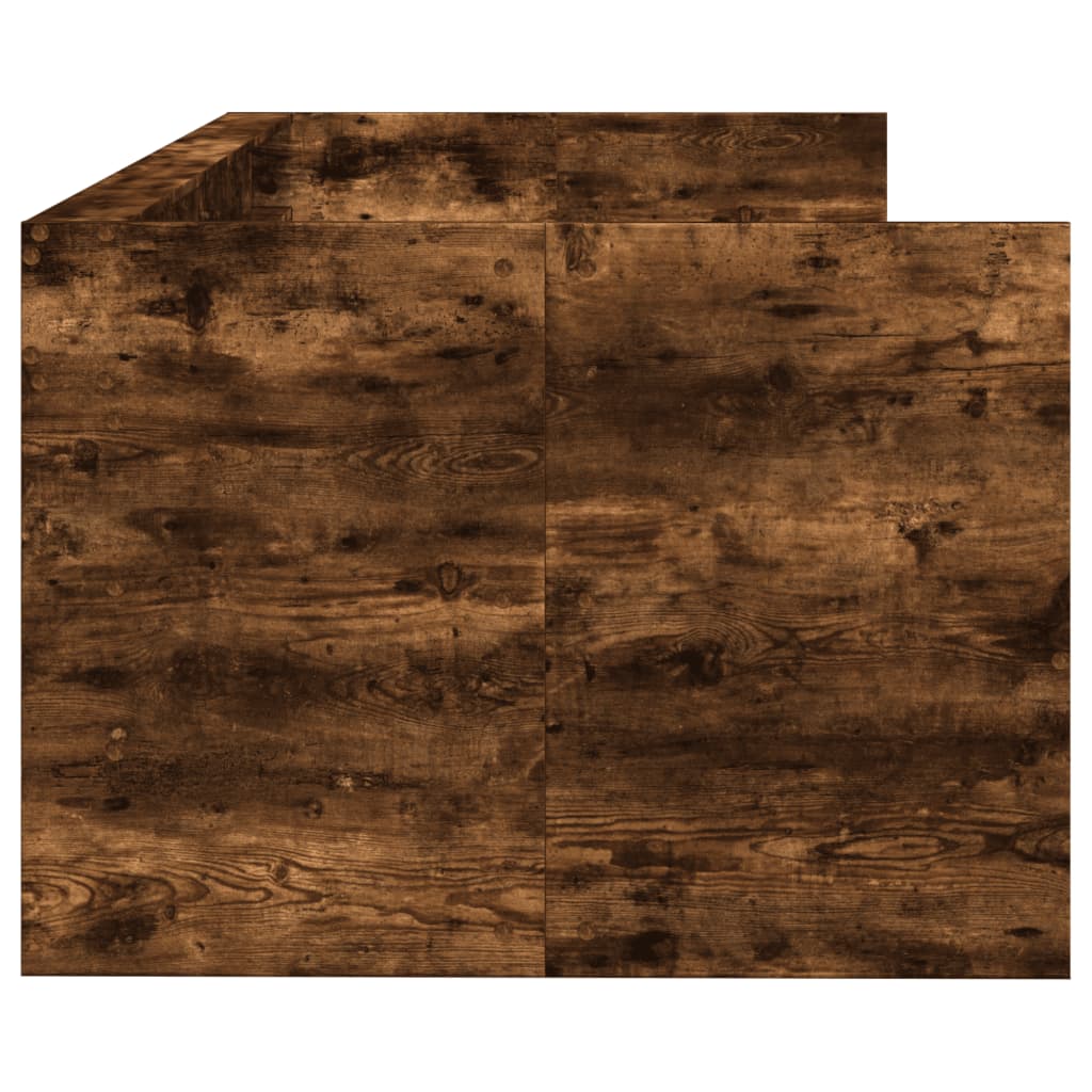 Dagseng Med Skuffer Uten Madrass Røkt Eik 100X200 Cm