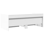 Dagseng Med Skuffer Uten Madrass Hvit 90X200 Cm