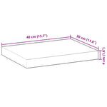 Flytende Hylle 40X30X4 Cm Oljebehandlet Heltre Akasie