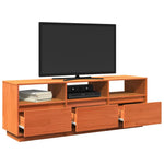 Tv-Benk Voksbrun 140X37X50 Cm Heltre Furu