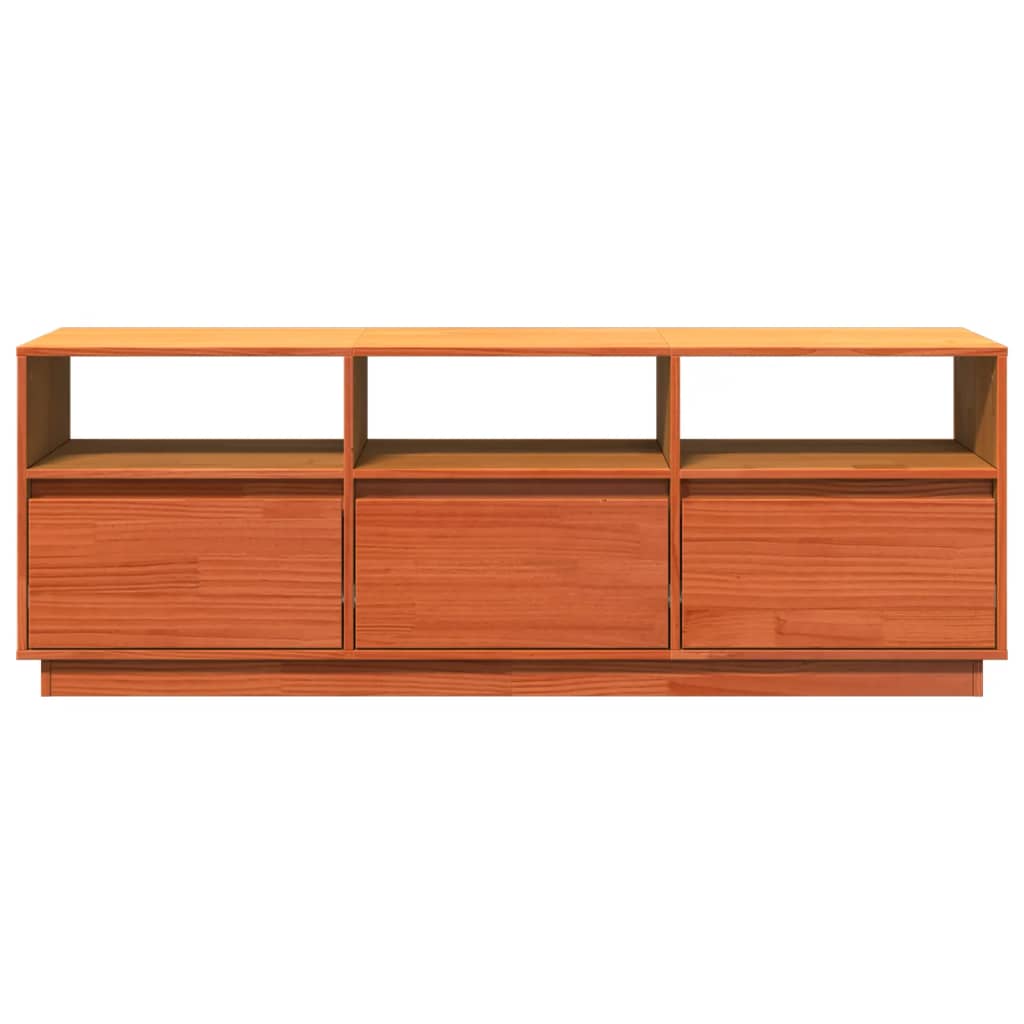 Tv-Benk Voksbrun 140X37X50 Cm Heltre Furu