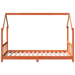 Sengeramme For Barn Voksbrun 90X190 Cm Heltre Furu