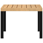 Utendørs Salongbord Svart 55X55X39,5 Cm Pulverlakkert Stål