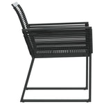 Hagestoler 2 Stk Svart Polyrotting